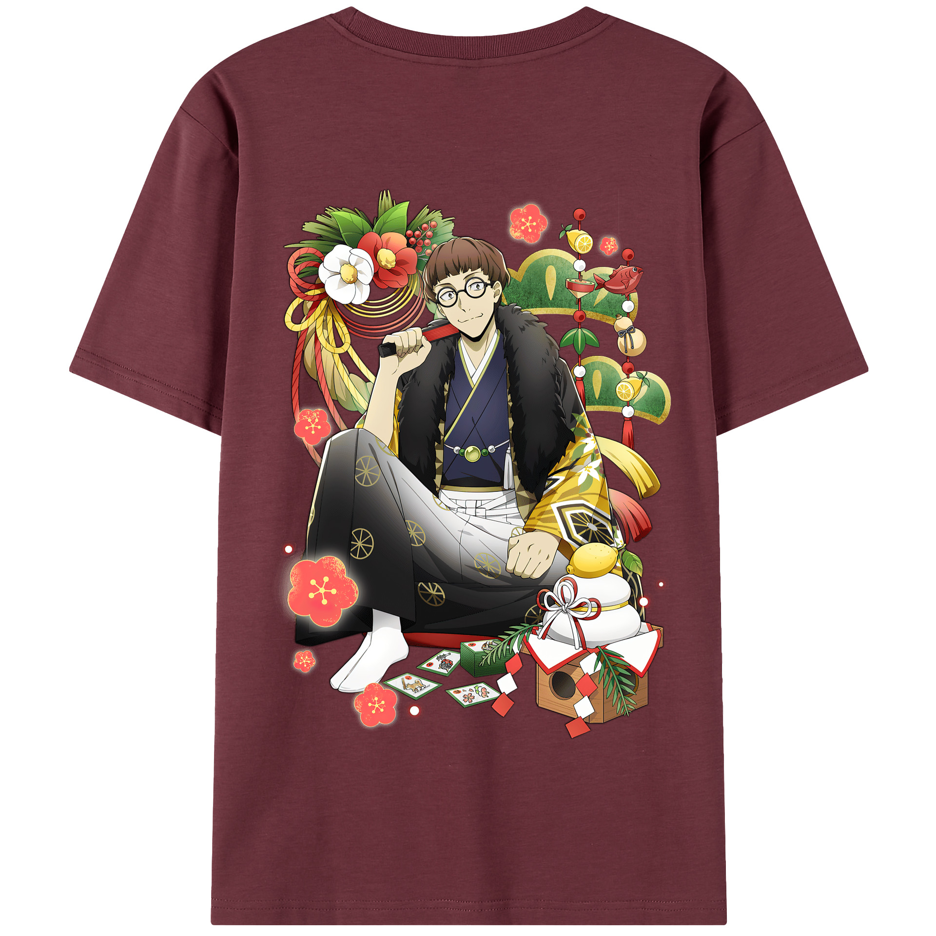 （画像用） 文豪ストレイドッグス Bungo Stray Dogs 綿100％半袖Tシャツ（背面プリント）